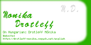 monika drotleff business card