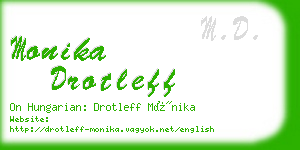 monika drotleff business card